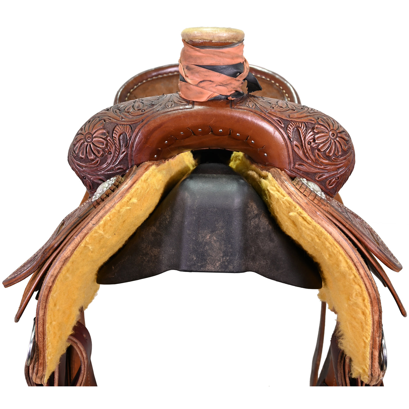 Used 15.75" Trent Ward Team Roping Saddle