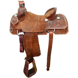 Used 15.75" Trent Ward Team Roping Saddle