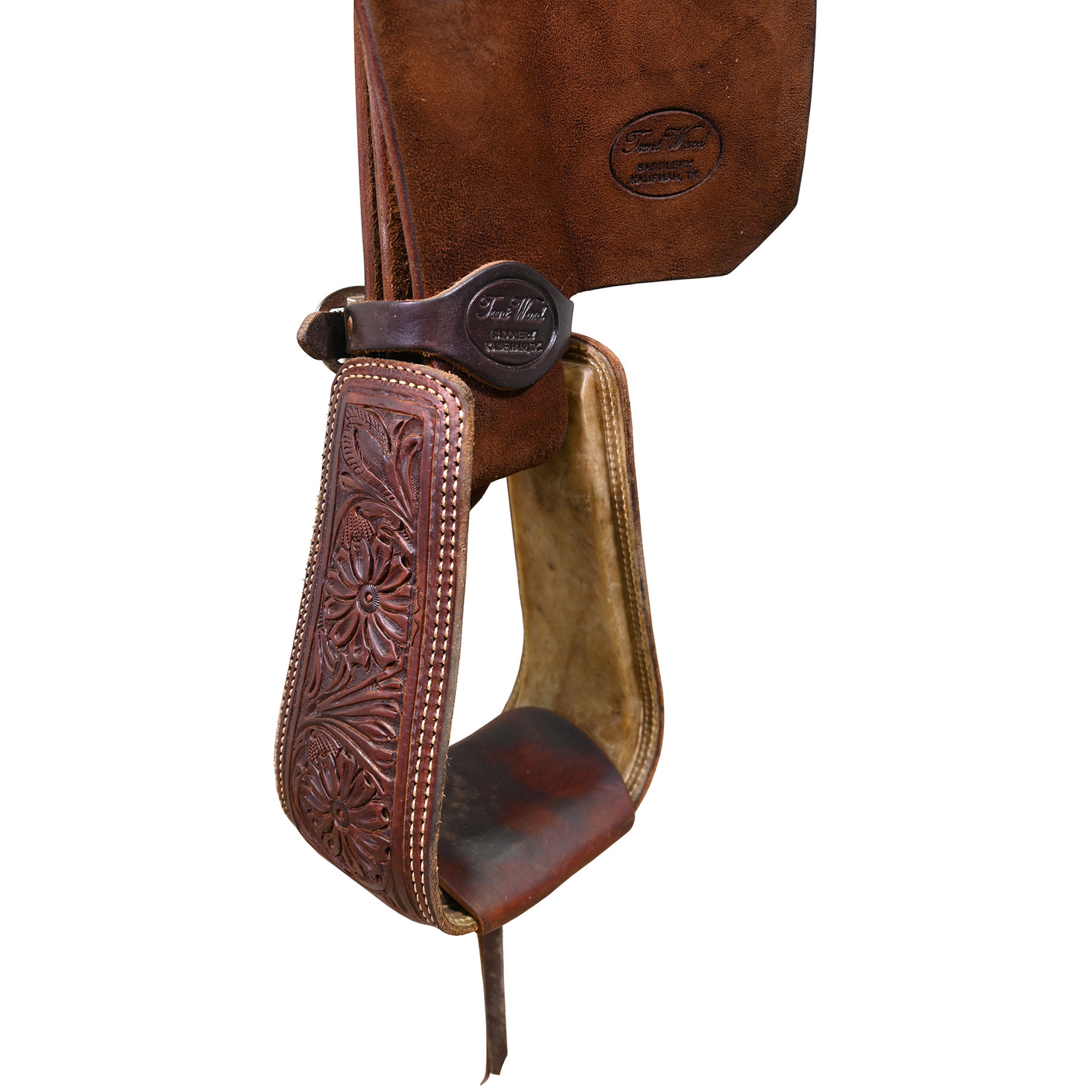 Used 15.75" Trent Ward Team Roping Saddle
