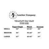 K Bar J Leather Co. Unisex Saddle Smoothout Versatility Chaps