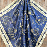 Rodeo Drive 35"x35" Blue Carriage Wild Rag