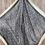 Rodeo Drive 35"x35" Black & Cream Paisley Wild Rag