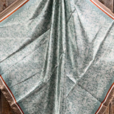 Rodeo Drive 35"x35" Seafoam and Cream Paisley Wild Rag