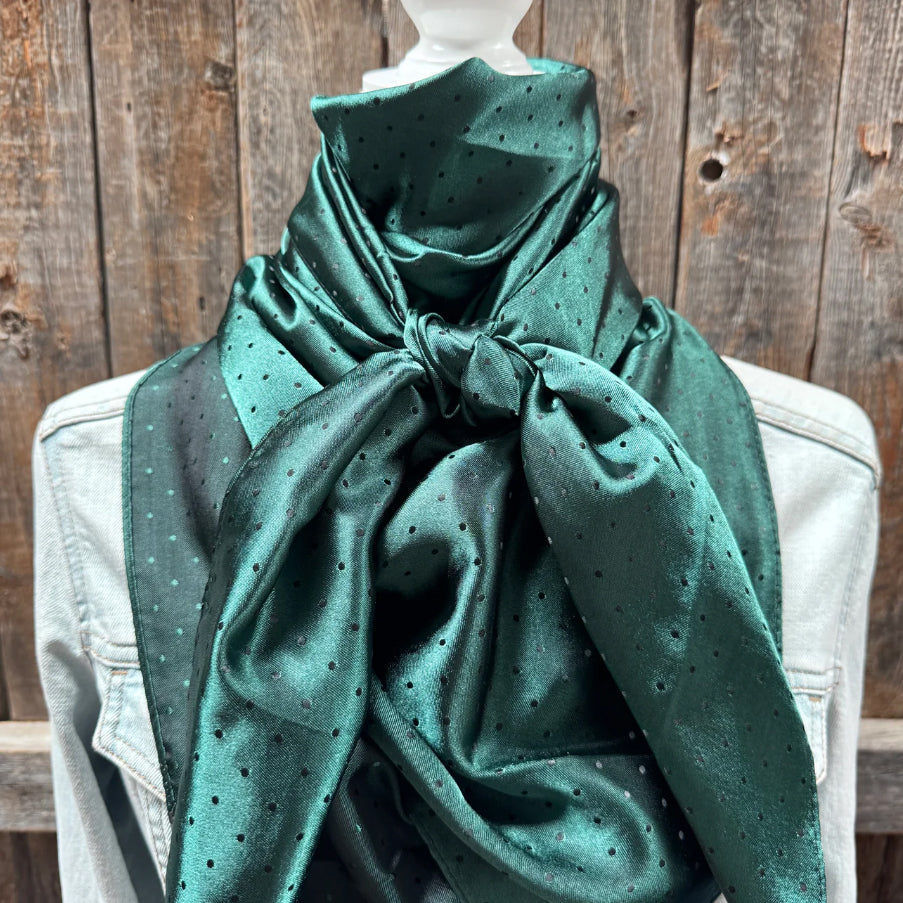 Rodeo Drive 42"x42" Emerald Jacquard XL Wild Rag