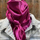 Rodeo Drive 35"x35" Solid Fuchsia Wild Rag