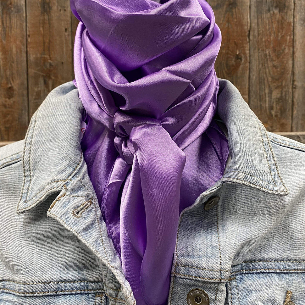Rodeo Drive 35"x35" Solid Lavender Wild Rag