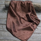 Rodeo Drive 35"x35" Solid Chocolate Brown Wild Rag