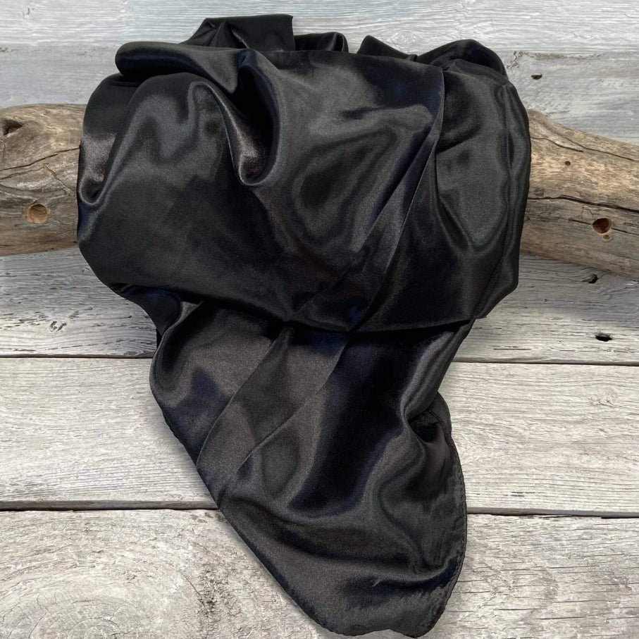 Rodeo Drive 35"x35" Solid Black Wild Rag