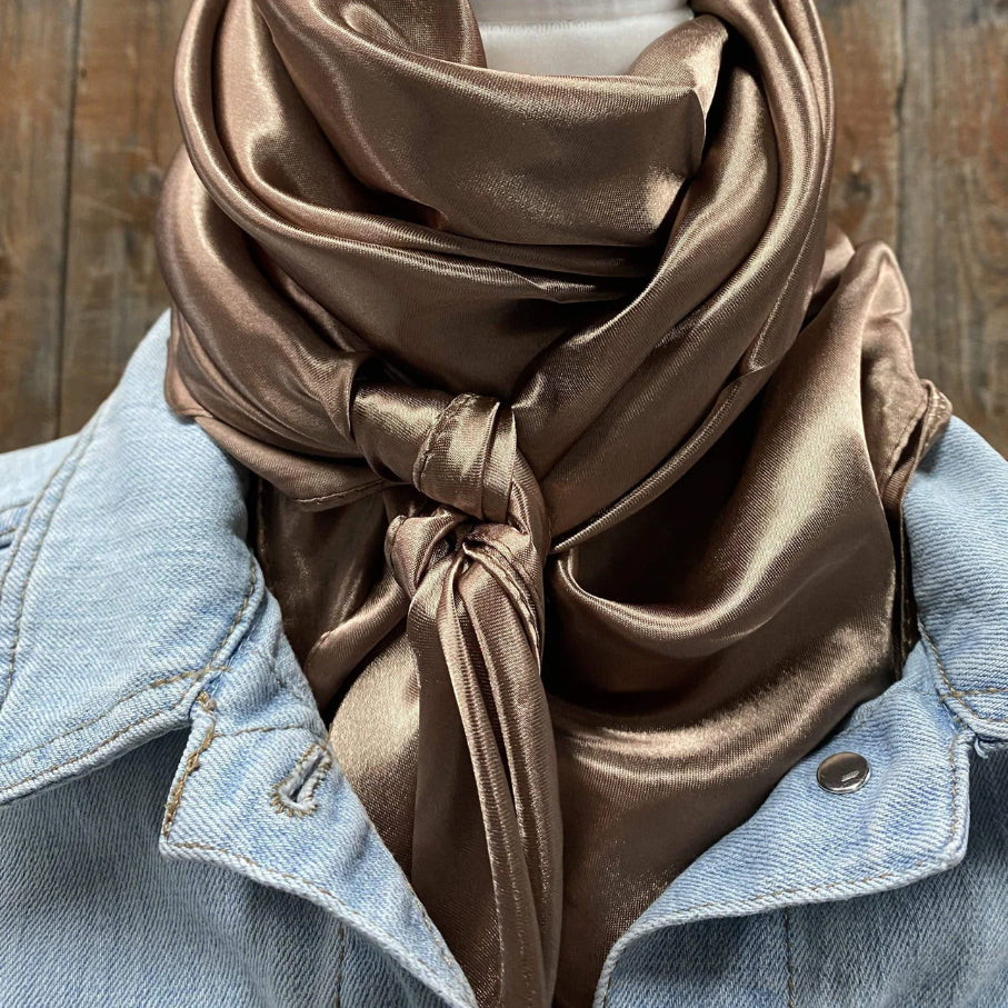Rodeo Drive 35"x35" Solid Tan Wild Rag