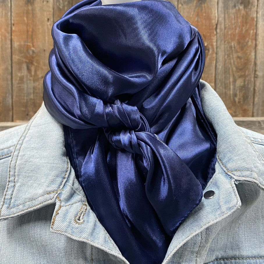 Rodeo Drive 35"x35" Solid Navy Wild Rag