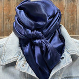 Rodeo Drive 35"x35" Solid Navy Wild Rag
