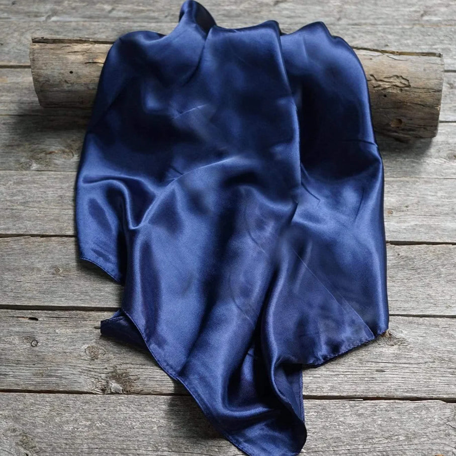Rodeo Drive 35"x35" Solid Navy Wild Rag