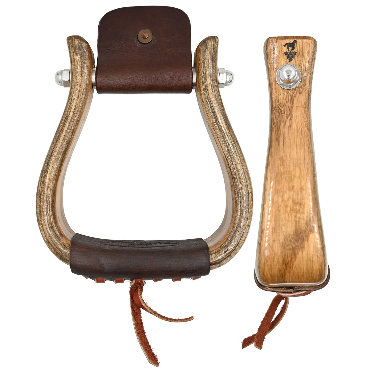 Professional's Choice 2" Stained Wood Stirrups