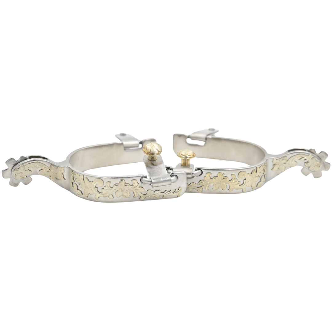 Weaver Leather Floral Ivy Rowel Spurs - Thumbnail 3