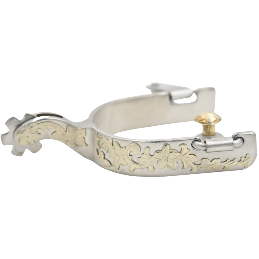 Weaver Leather Floral Ivy Rowel Spurs