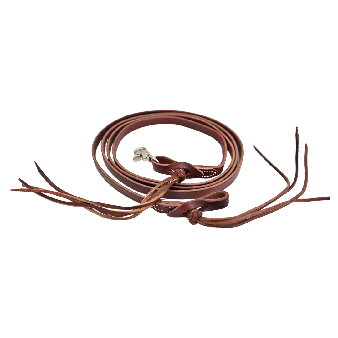 Wildfire Saddlery Pineapple Knot Latigo Leather Roping Reins - Thumbnail 3