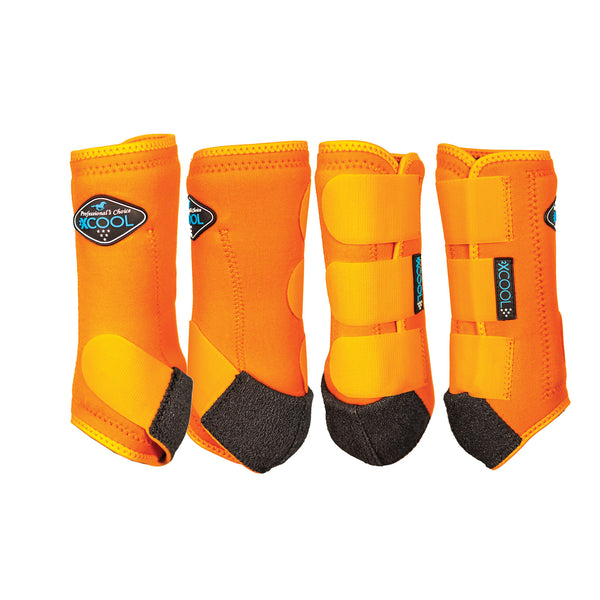 Professional's Choice 2XCool Sports Medicine Boot Value 4 Pack- Orange