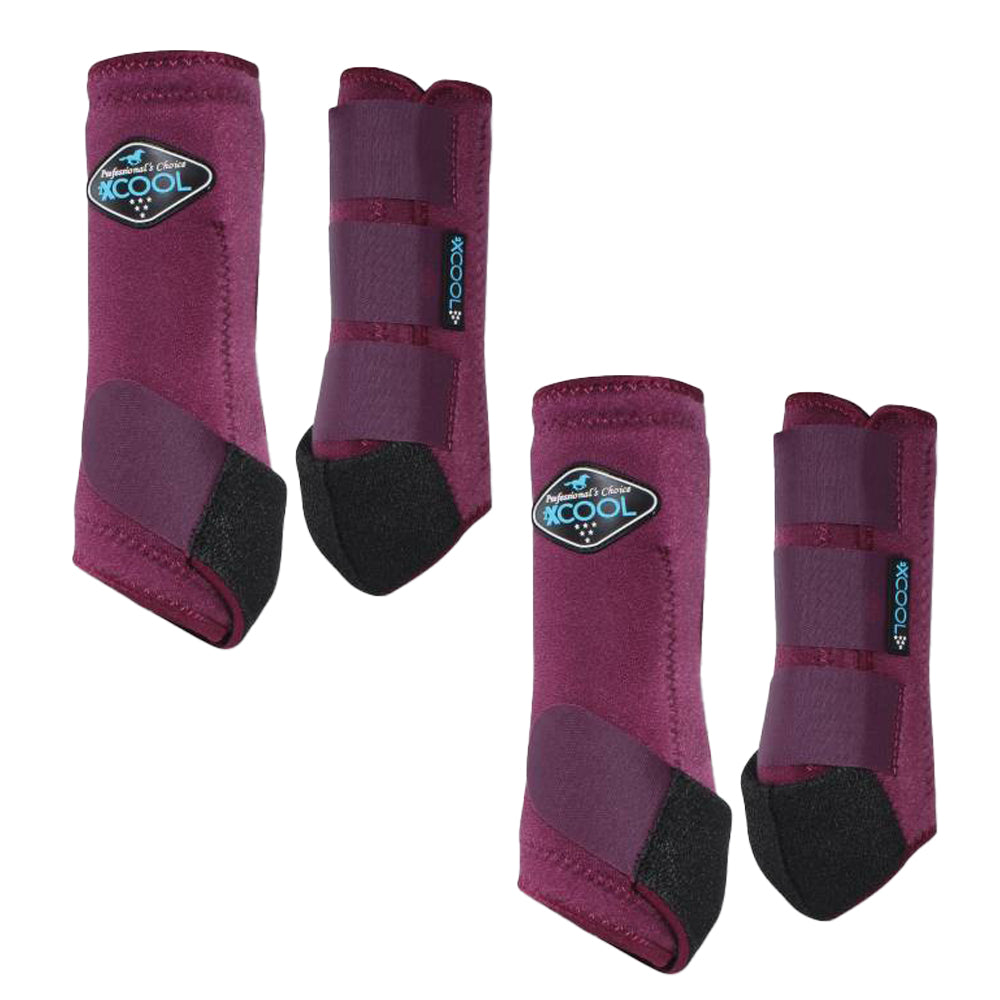 コアミーBSポンプsize Professional's Choice 2XCool Sports Medicine Boot Value 4 Pack- Wine
