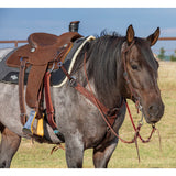 Professional's Choice 2" Chocolate Roughout Gunslinger Stitched Breast Collar