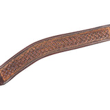 Martin Saddlery 2"  Weathered Antique Basket Stamped Breast Collar