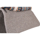 Classic Equine 32"X34" 1/2" Blanket Top Saddle Pad- Latte/Chestnut