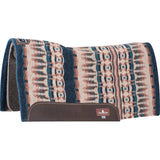 Classic Equine 32"X34" 1/2" Blanket Top Saddle Pad- Navy/Peacock