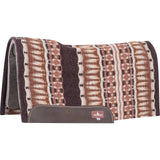 Classic Equine 34"X38" 1/2" Blanket Top Saddle Pad- Coffee/Cashmere