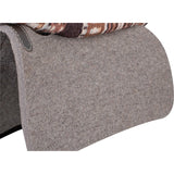 Classic Equine 34"X38" 1/2" Blanket Top Saddle Pad- Coffee/Cashmere