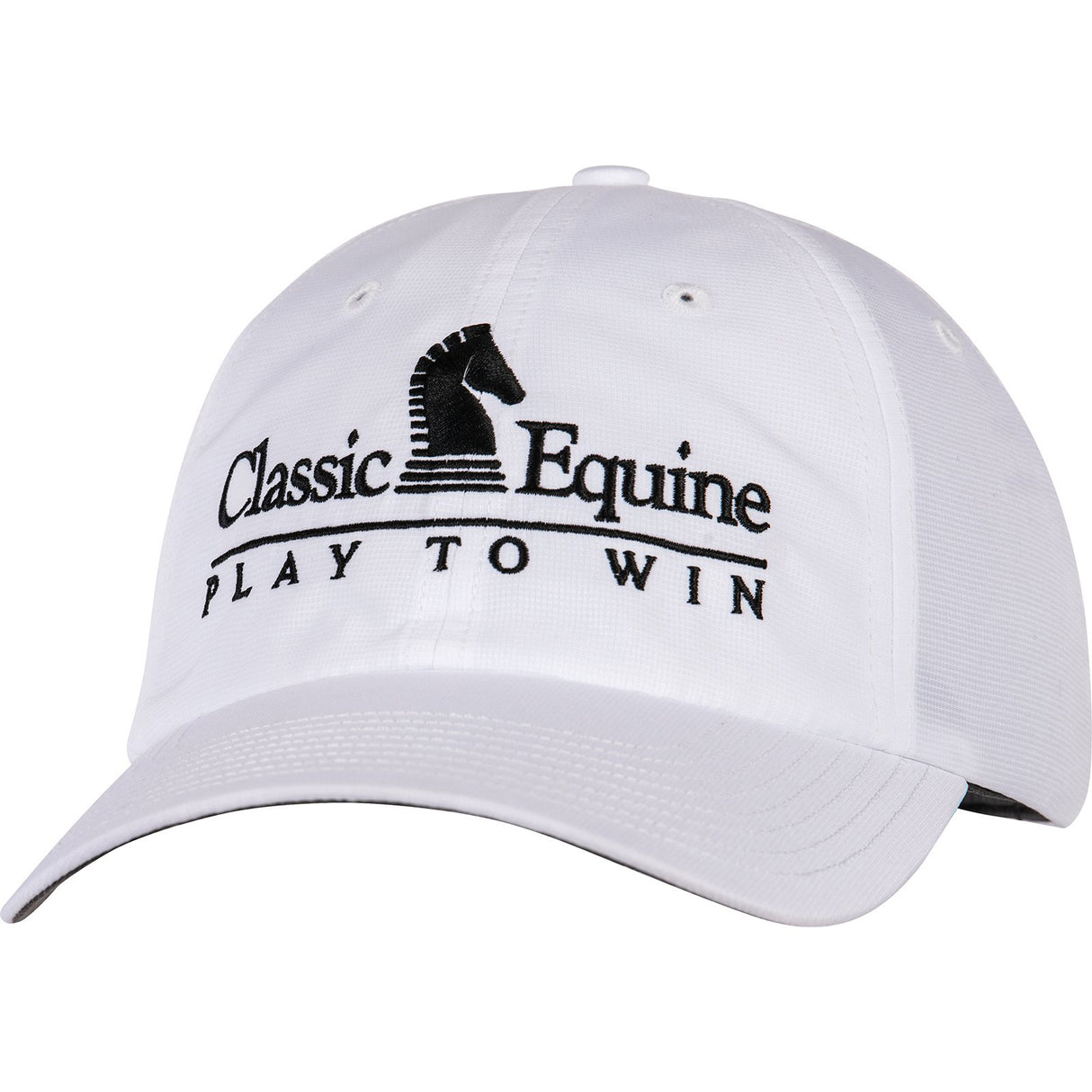 Classic Equine White Sport Cap with Embroidered Logo