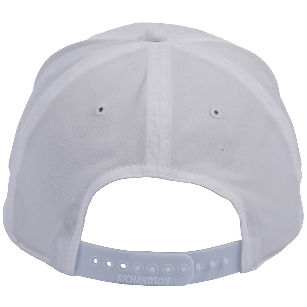 Classic Ropes White Sport Snapback Cap with Black Embroidered Logo
