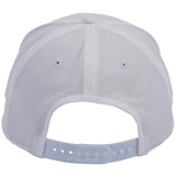 Classic Ropes White Sport Snapback Cap with Black Embroidered Logo