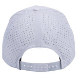 Classic Ropes White Performance Snapback Cap with Black Embroidered Logo