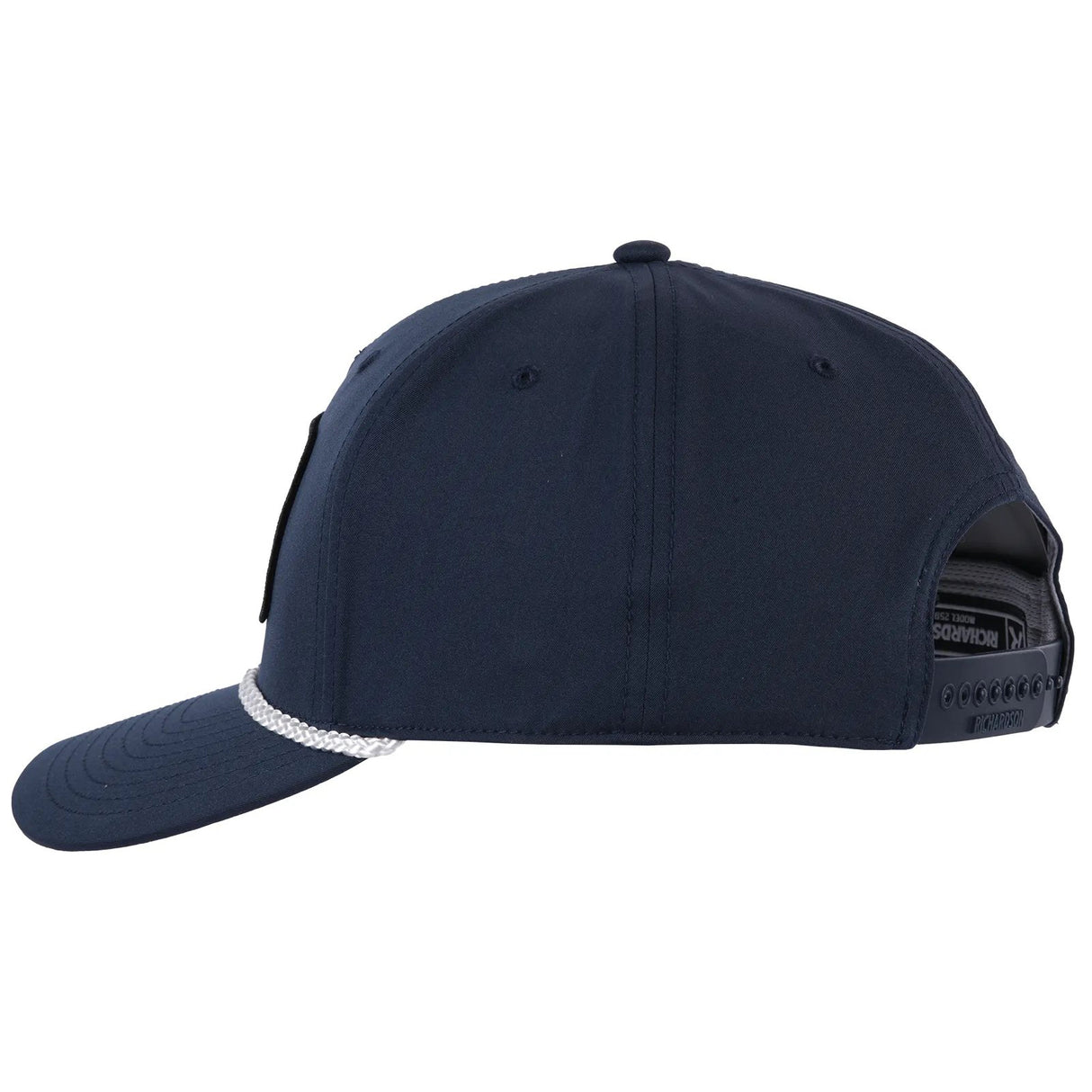 Classic Ropes Navy 5 Panel Snapback Cap with Patch