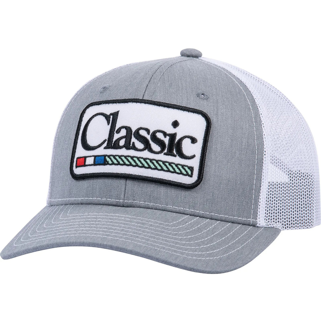 Classic Ropes Grey and White Mesh Kid's Cap