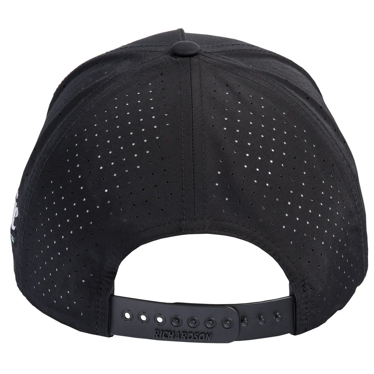 Classic Ropes Black Performance Snapback Cap with Powerline Lite Embroidered Logo