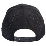 Classic Ropes Black Performance Snapback Cap with Powerline Lite Embroidered Logo