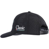Classic Ropes Black Performance Snapback Cap with Powerline Lite Embroidered Logo