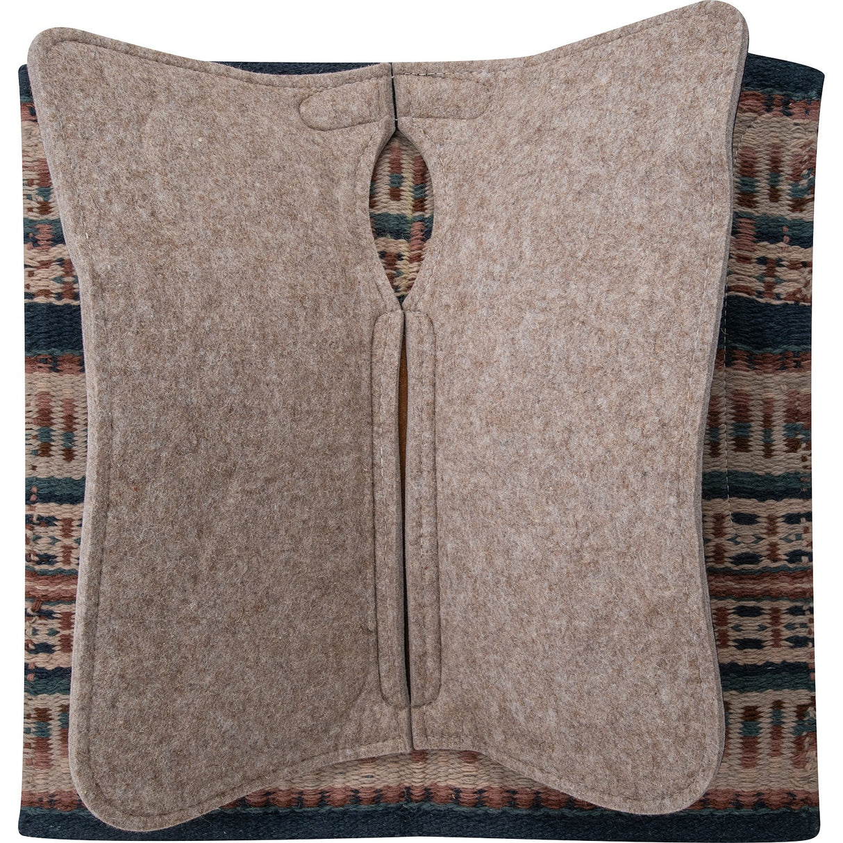 Classic Equine 3/4" ESP Contour Saddle Pad 32"x34"- Navy/Peacock