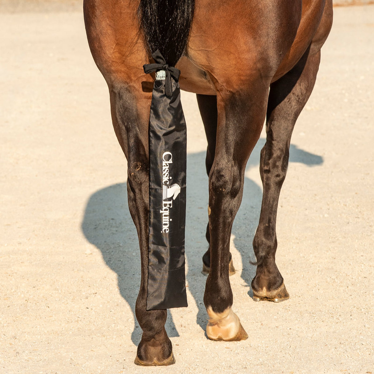Classic Equine Black Slick Tail Bag