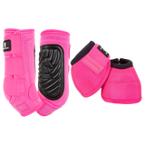 Classic Equine Classic Fit Front and Bell Boot Combo Pack- Hot Pink