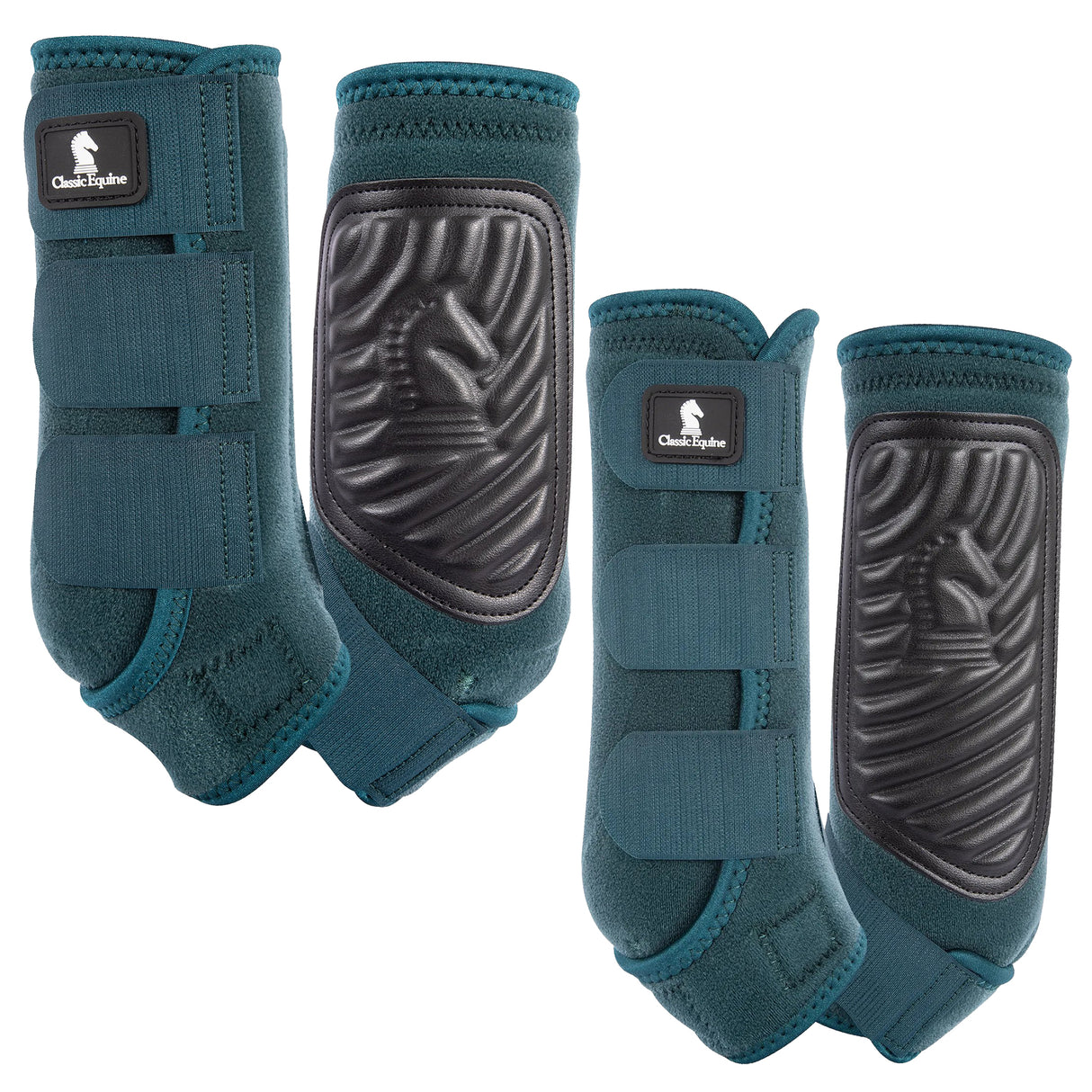 Classic Equine Classic Fit Front and Hind Boot Combo Pack- Dragonfly