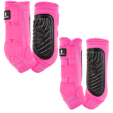 Classic Equine Classic Fit Front and Hind Boot Combo Pack- Hot Pink
