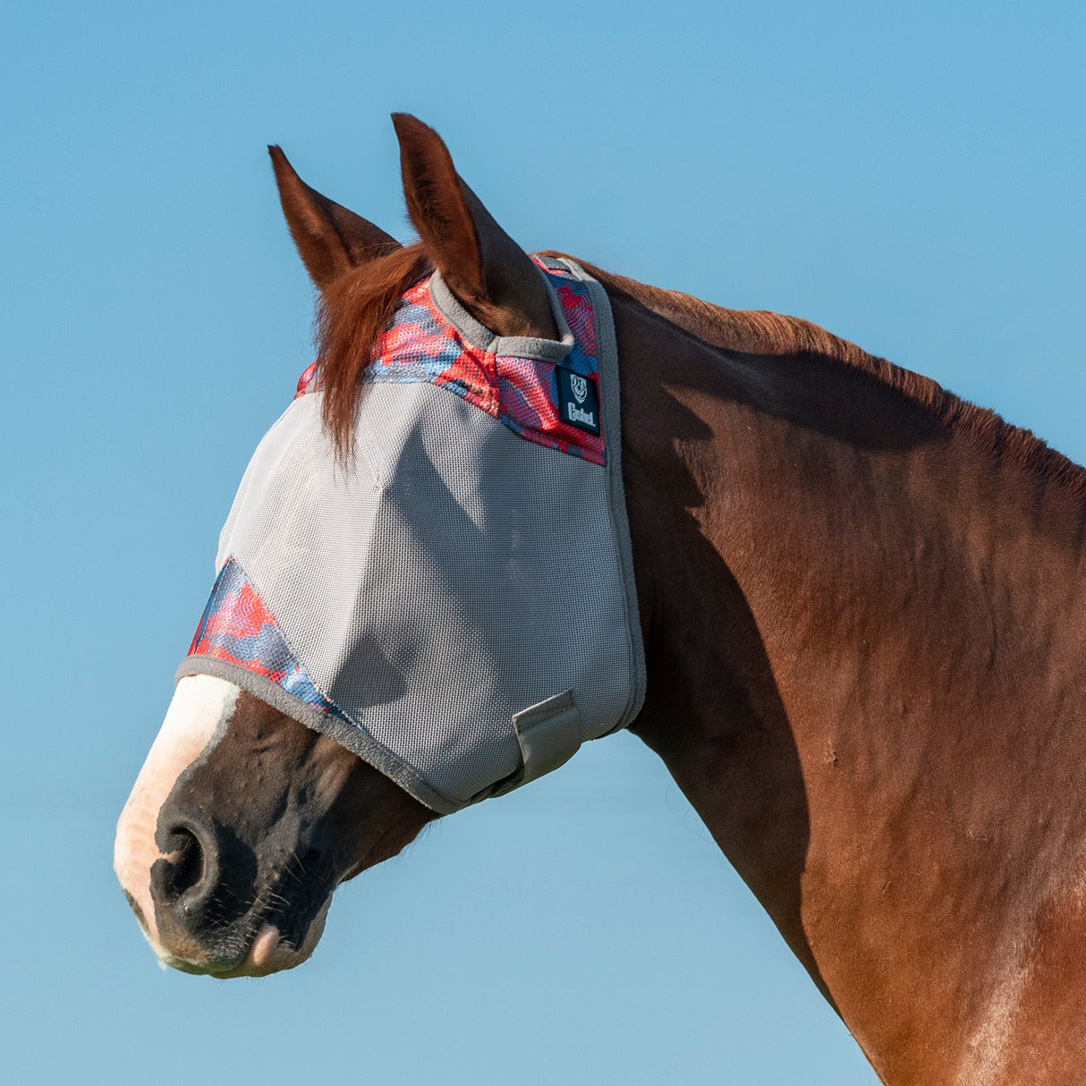 Cashel Pattered Crusader Standard Fly Mask- Patchwork