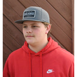 Coolhorse Gray Performance Trucker Cap with Black License Plate Patch