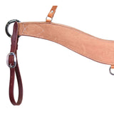 Coolhorse Leather Roughout Tripping Breast Collar with Wither Strap Handmade in Amarillo, TX
