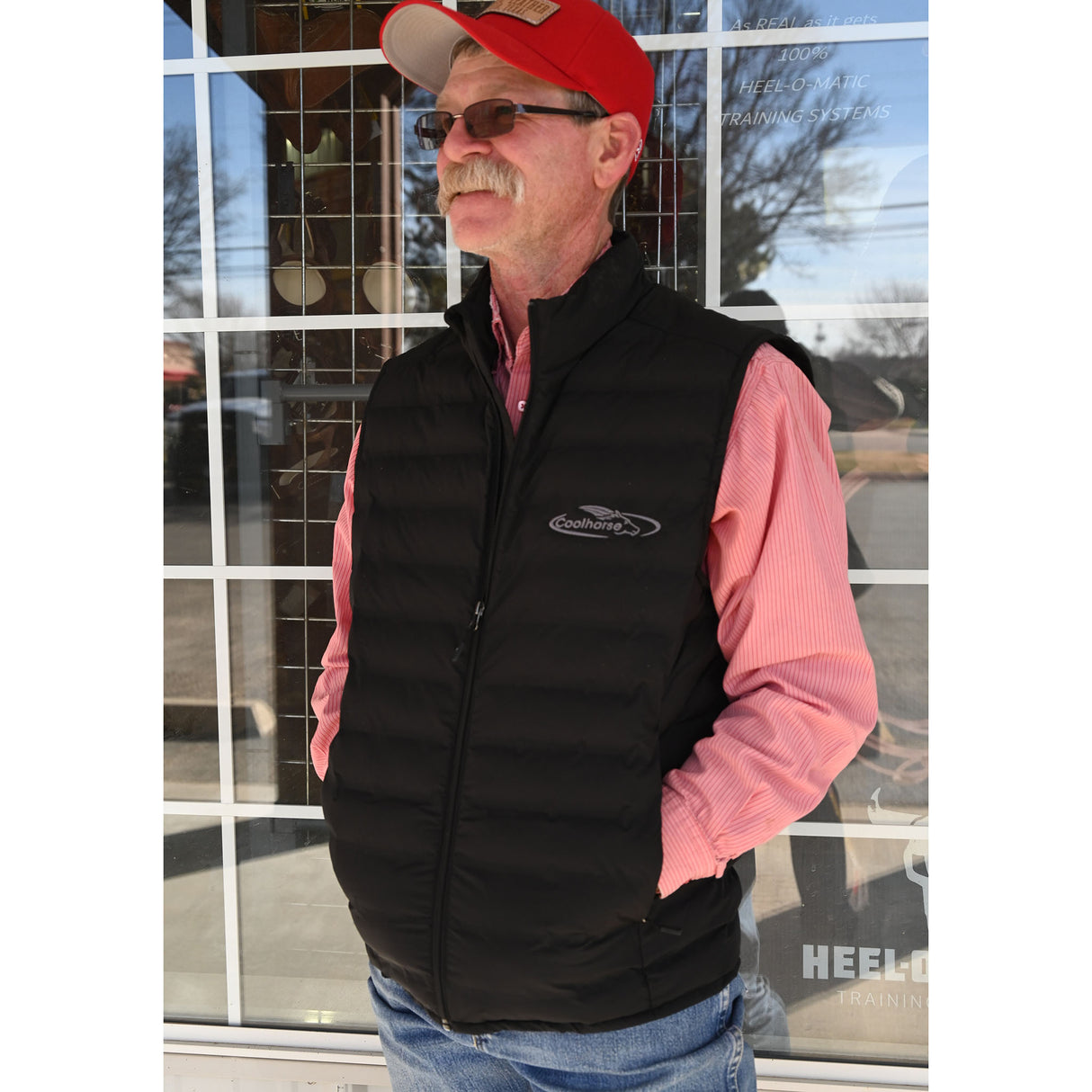 Coolhorse Black Men's Puffer Vest