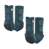 Classic Equine Legacy2 Front and Hind Boots Combo Pack- Dragonfly