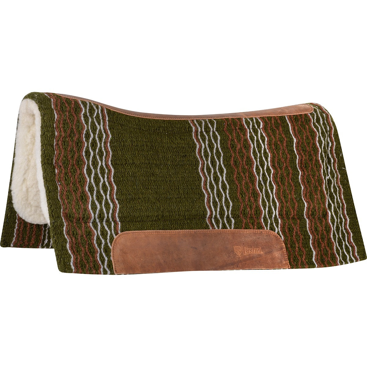 Cashel 3/4" Blanket Top Performance Fleece Saddle Pad- Olive