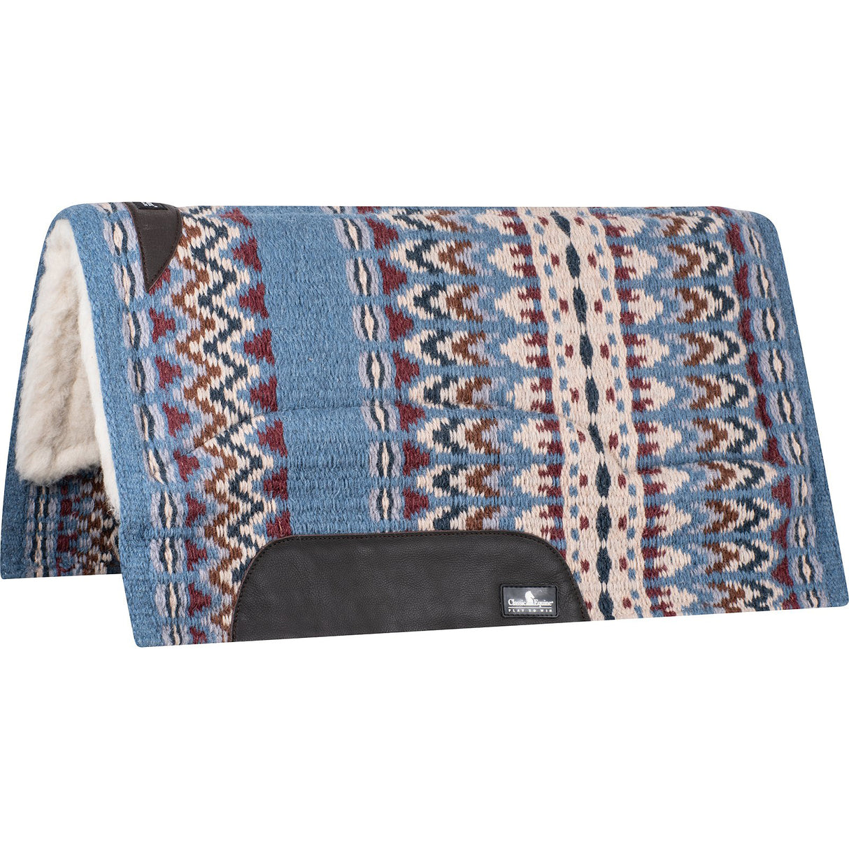 Classic Equine 1" Sensorflex Saddle Pad 34" X 38"- Cornflower Blue/Baby Blue