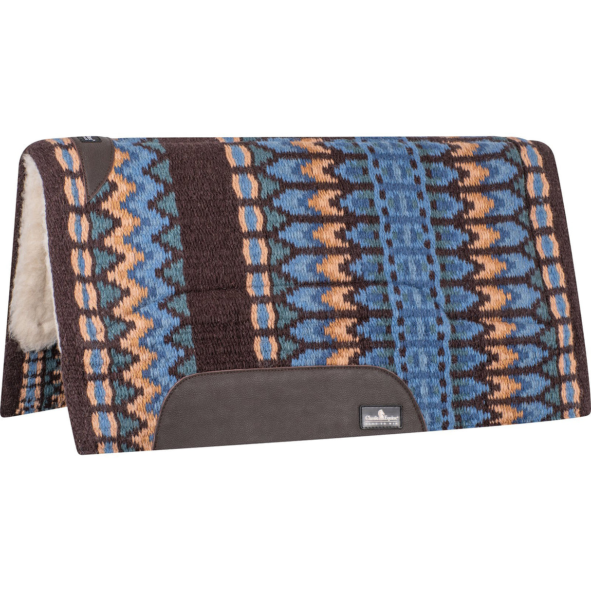 Classic Equine 1" Sensorflex Saddle Pad 34" X 38"- Coffee/Fawn